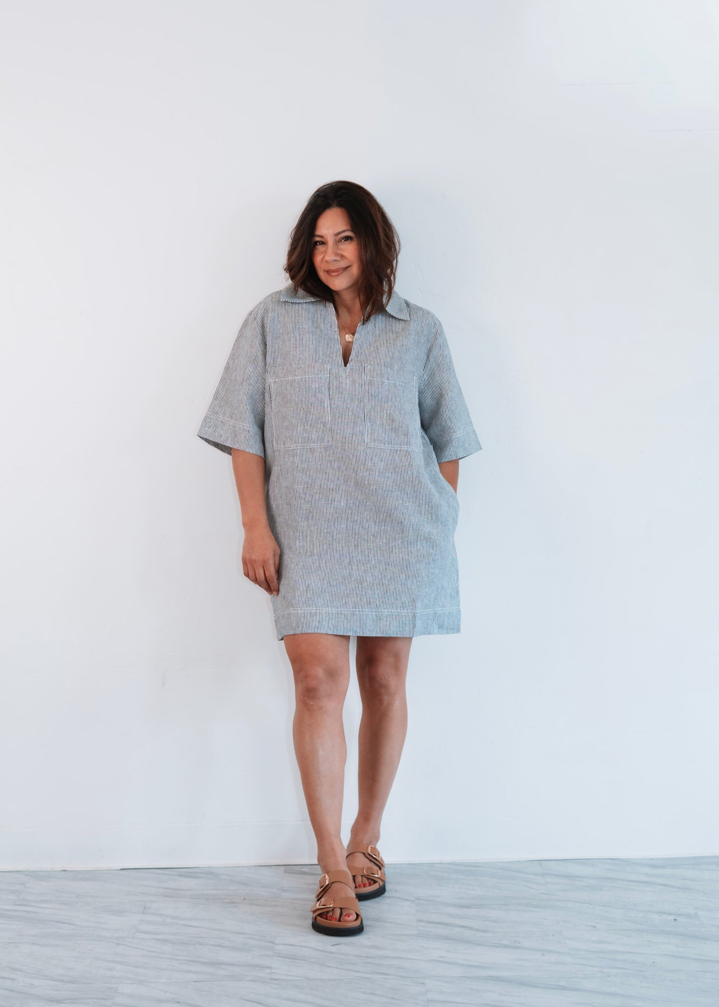 Linen Dress With Pockets