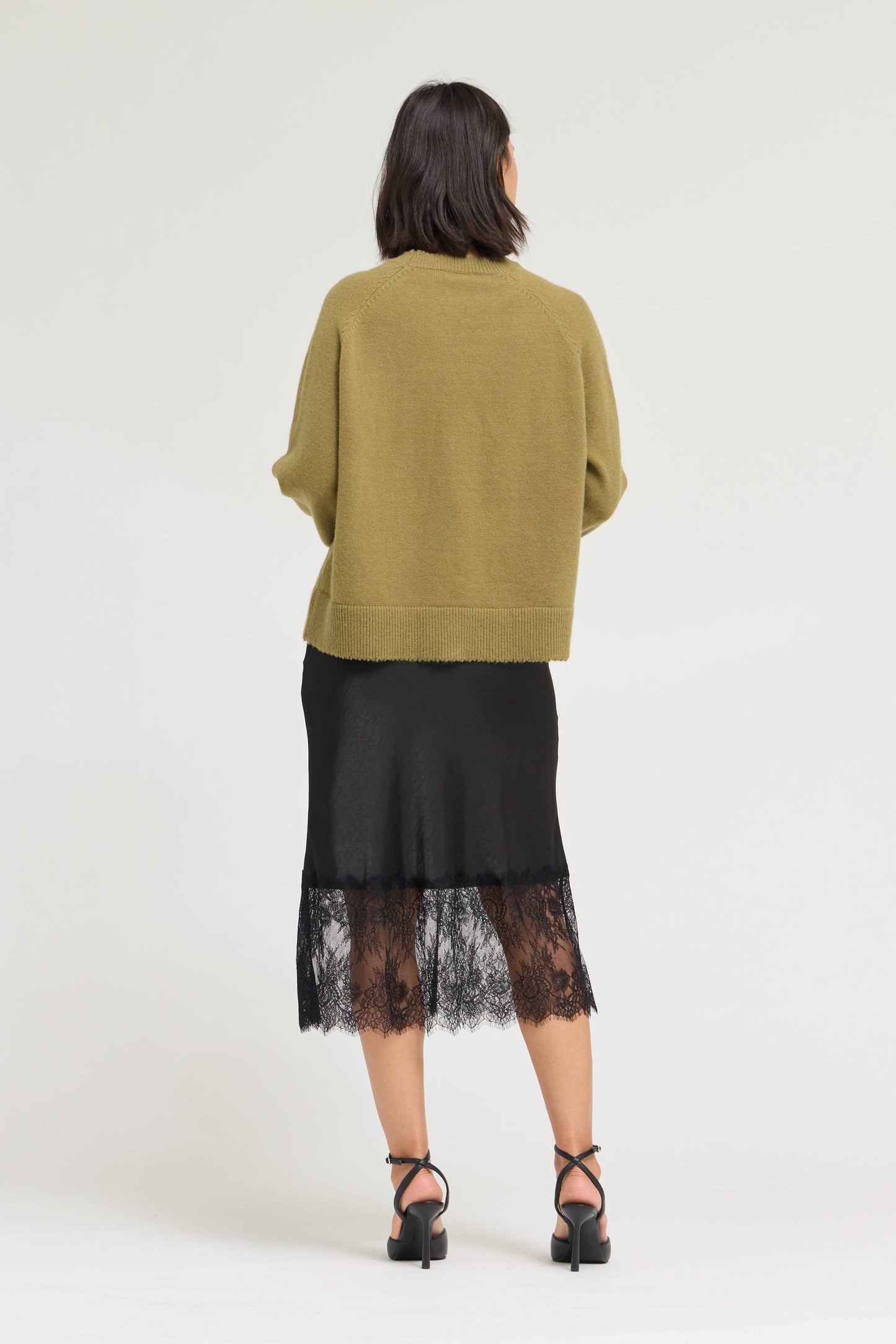 WREN SATIN LACE SKIRT