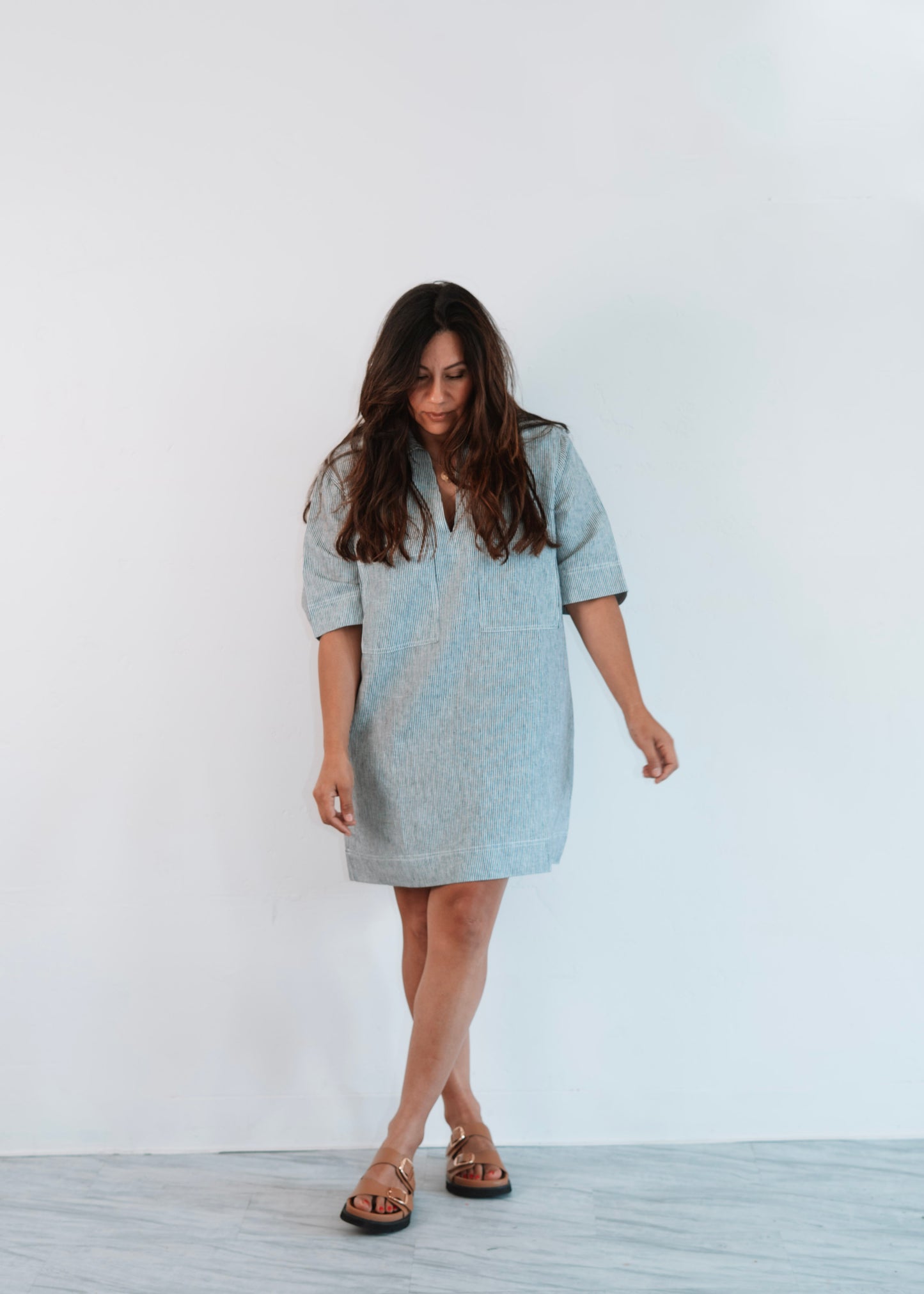 Linen Dress With Pockets