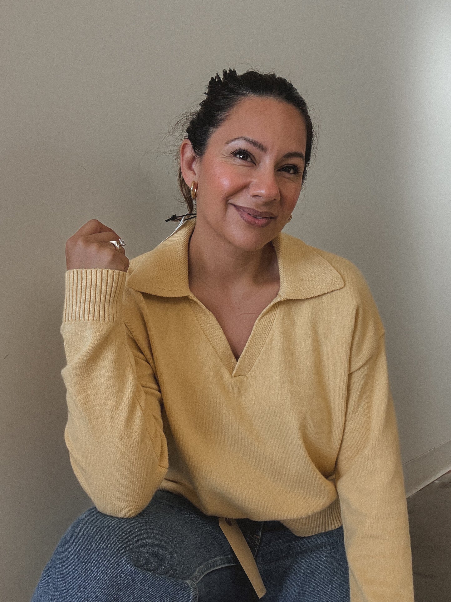 Mara Knit Collar Sweater