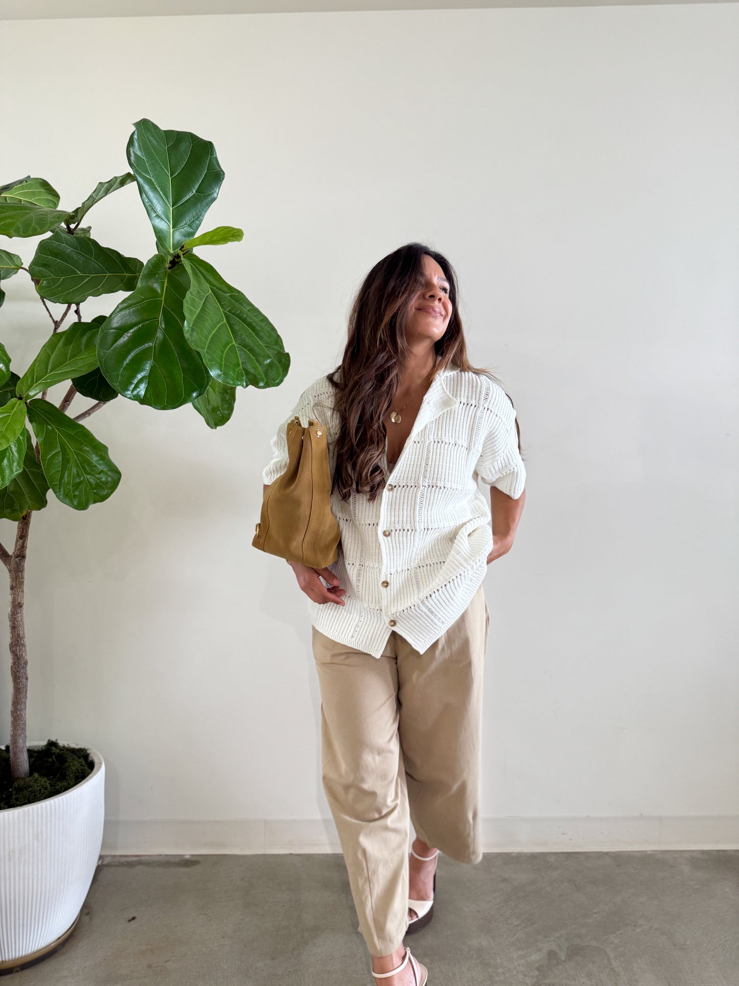 Patty Knit Button Down