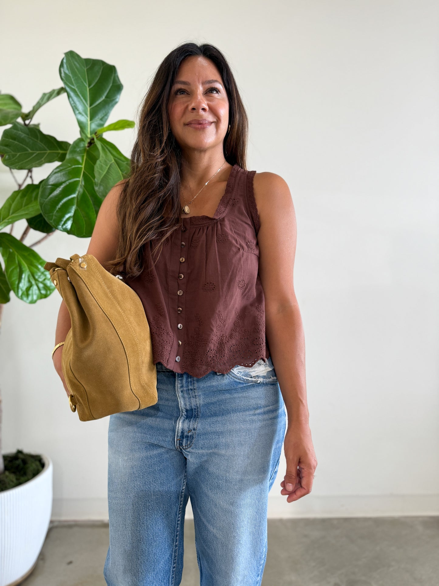 Marcelo Lace Trim Top