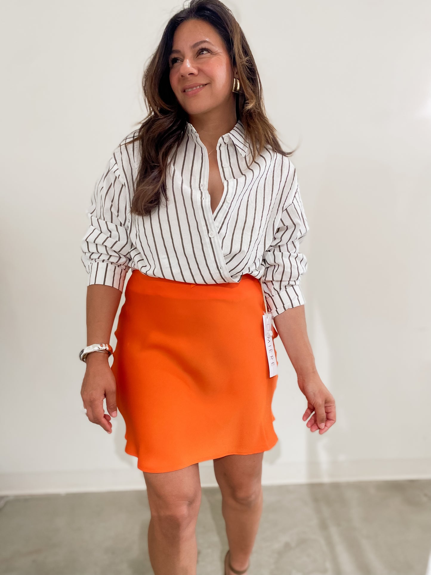Silky Mini Skirt