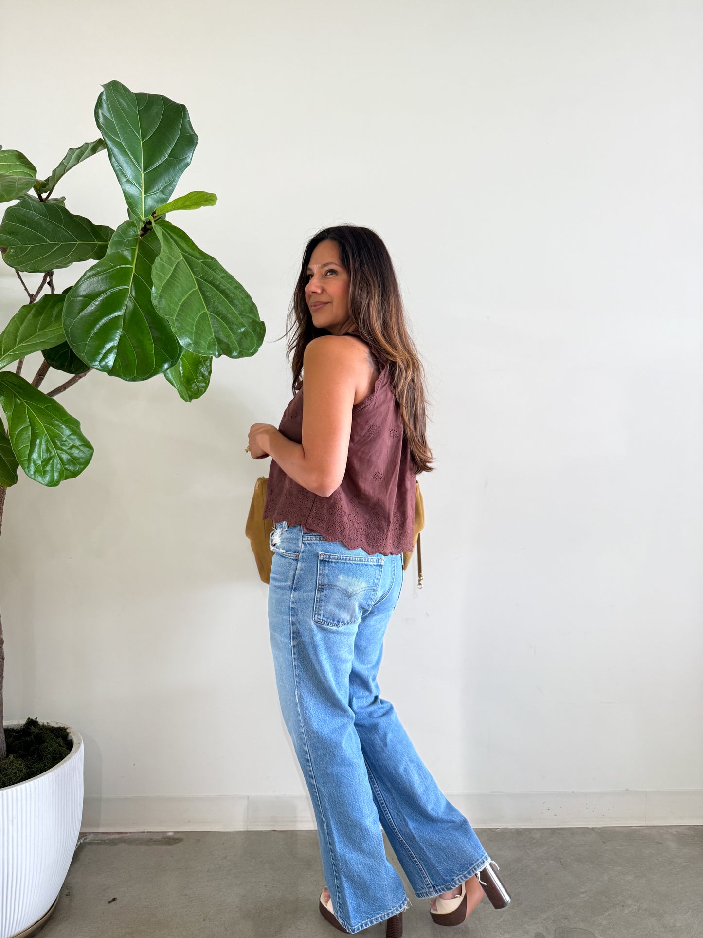 Marcelo Lace Trim Top