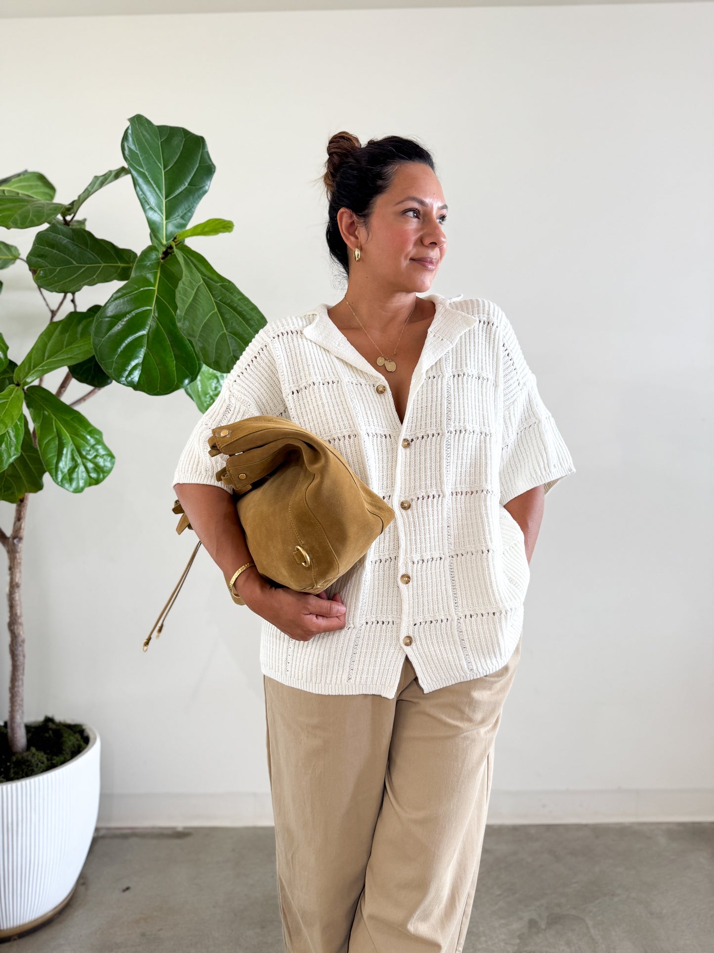 Patty Knit Button Down