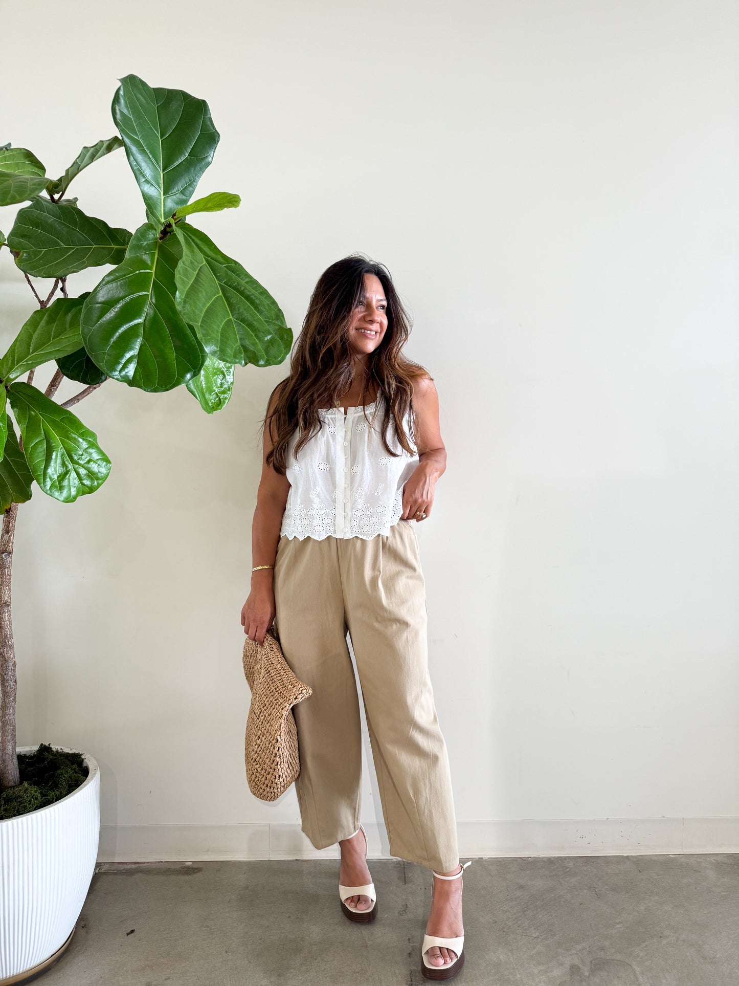 Marcelo Lace Trim Top