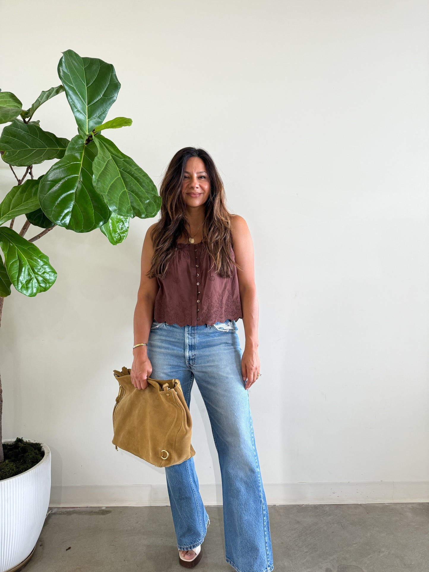 Marcelo Lace Trim Top