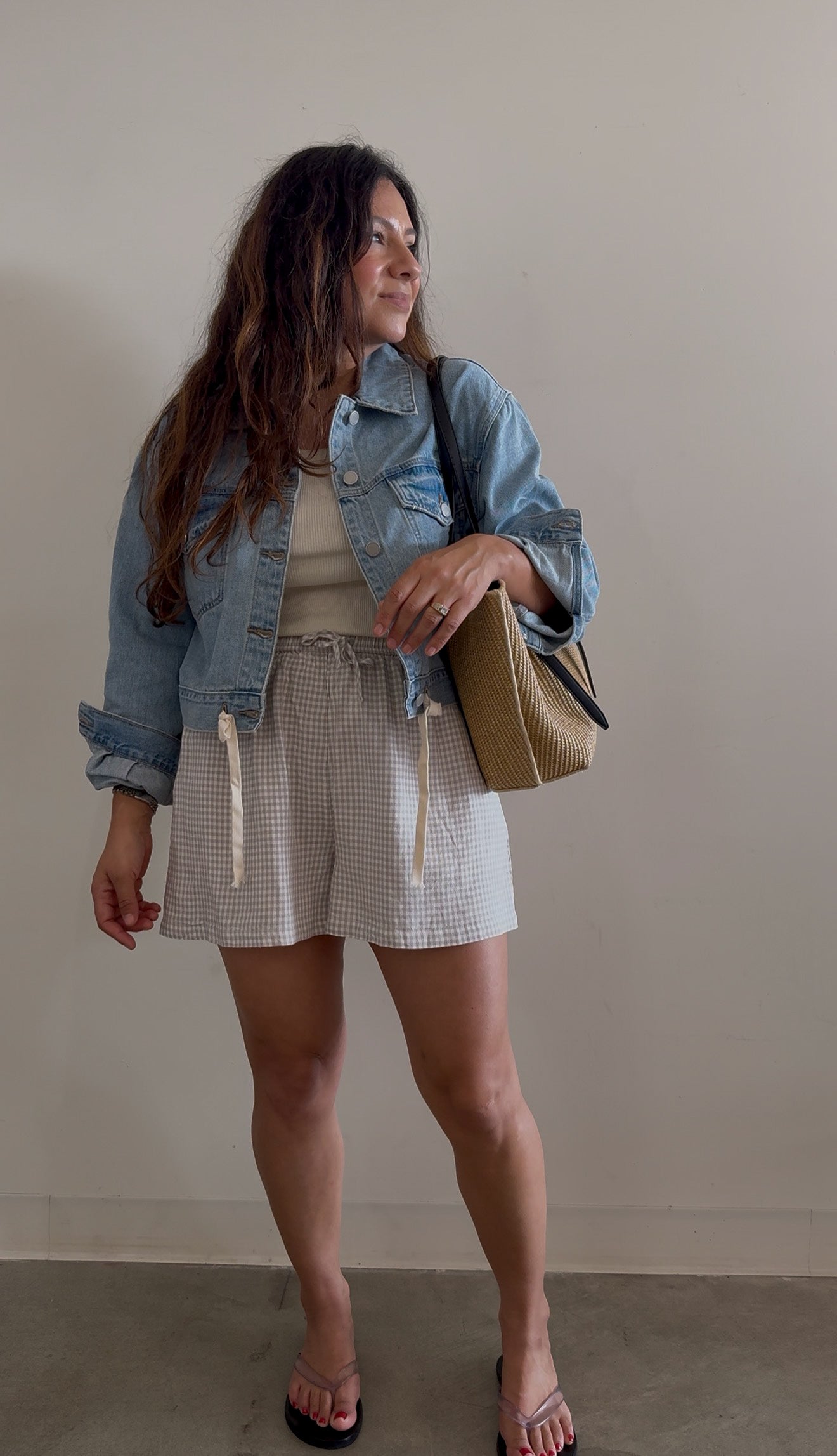 Tied Waist Denim Jacket