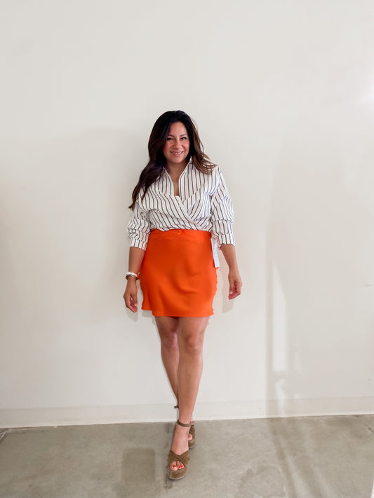Silky Mini Skirt