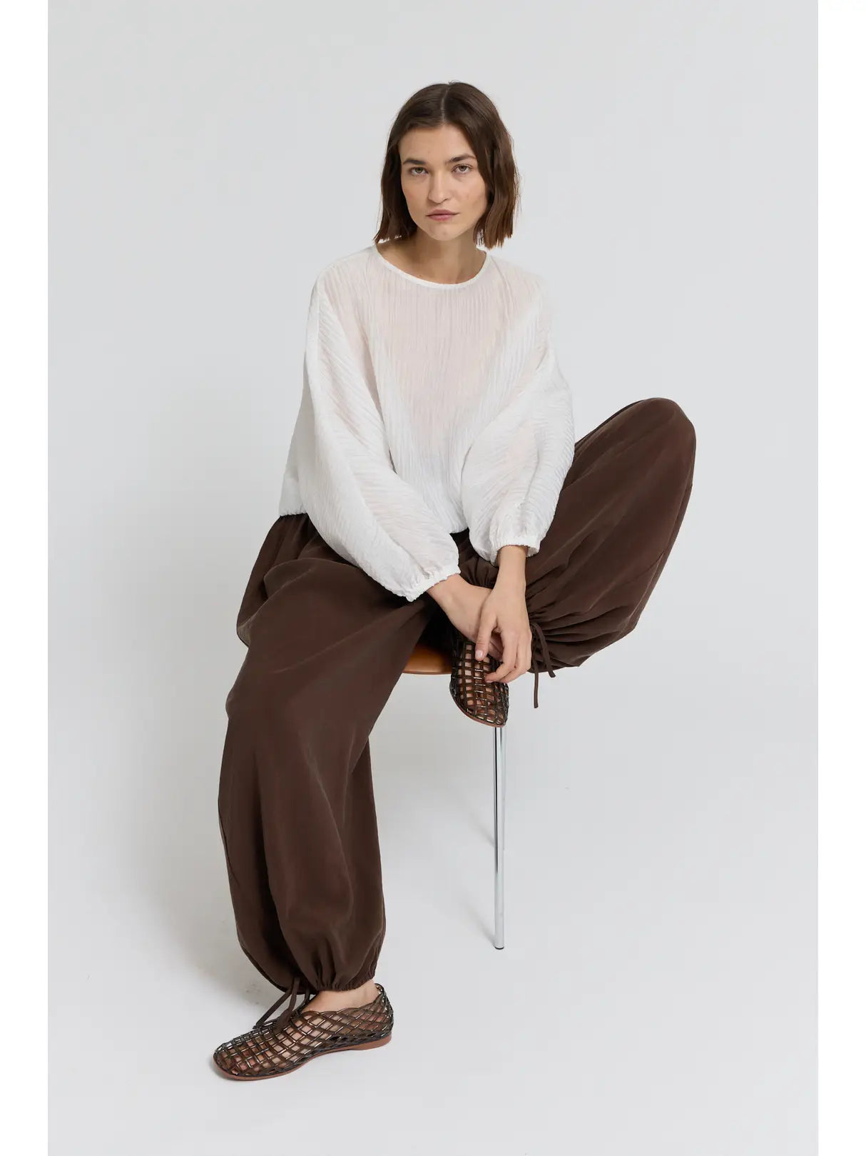  Pleated Balloon Pant