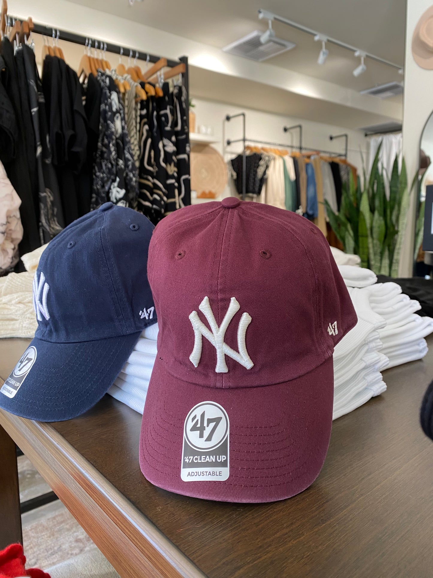 Maroon, NY Strapback Hat