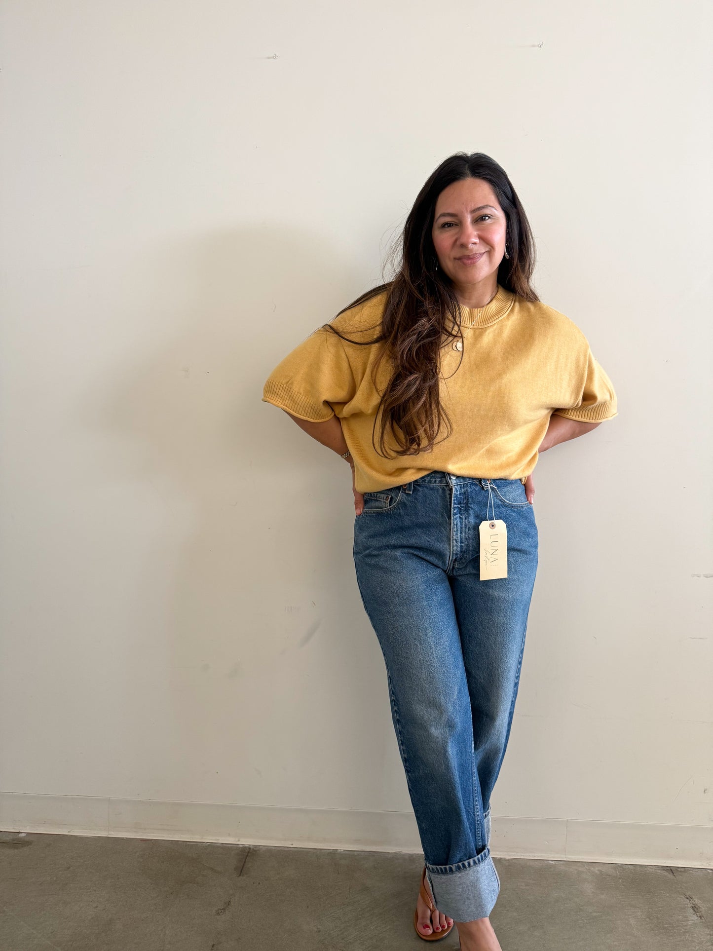 Knit Round Neck Top