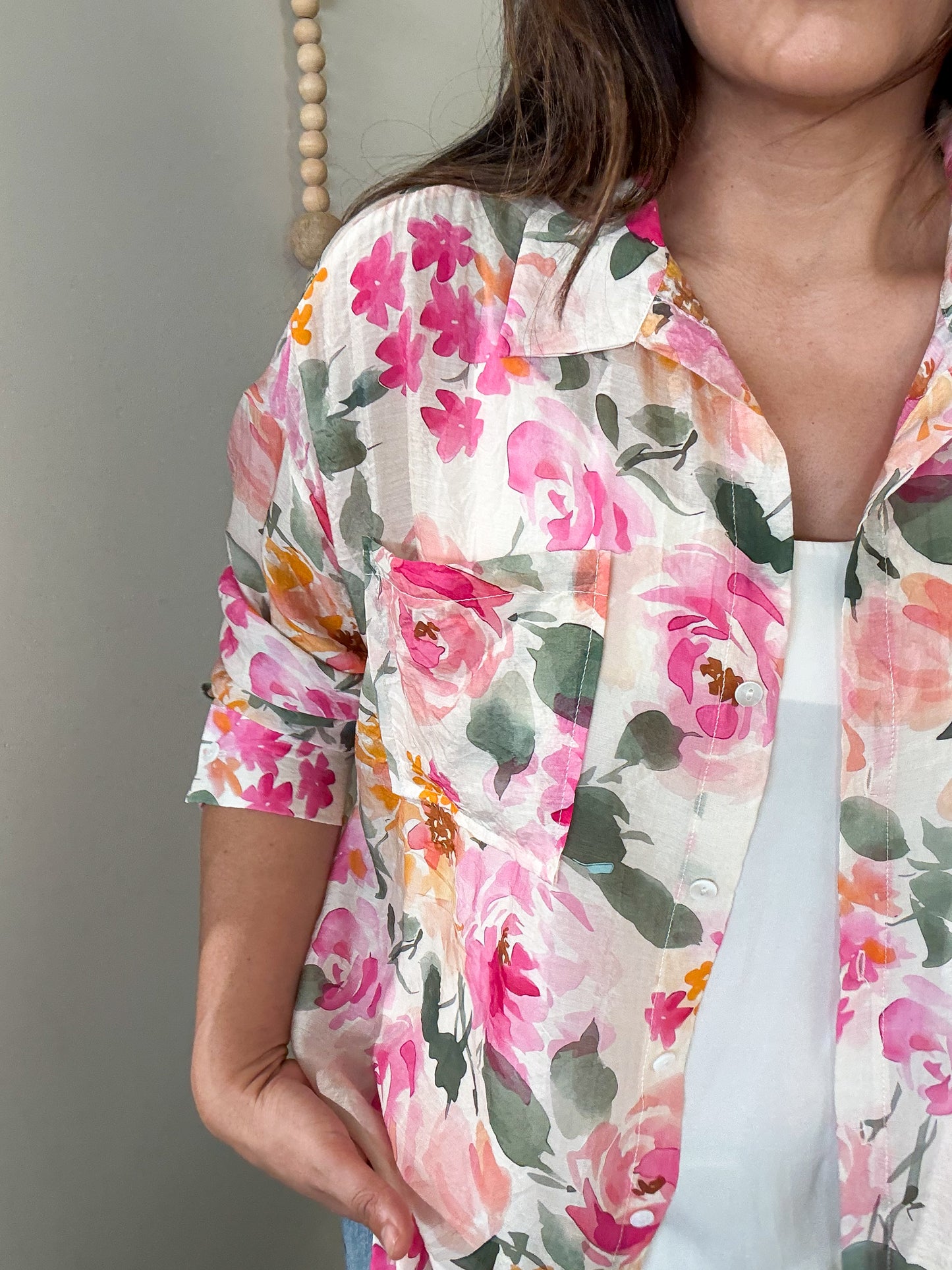 Floral Button Down