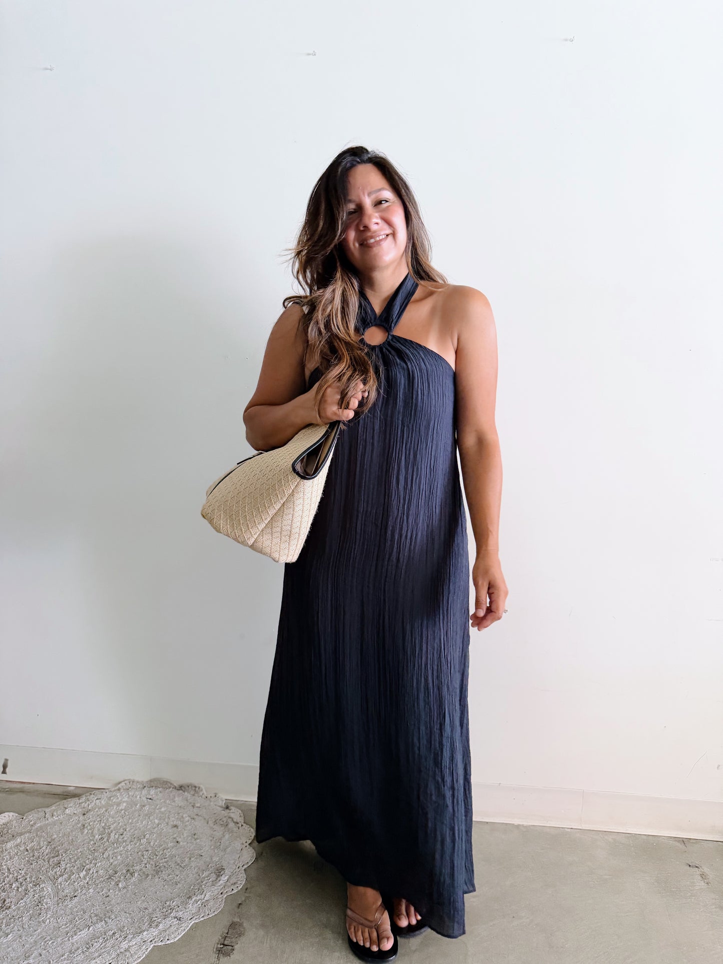 O Ring Maxi Dress