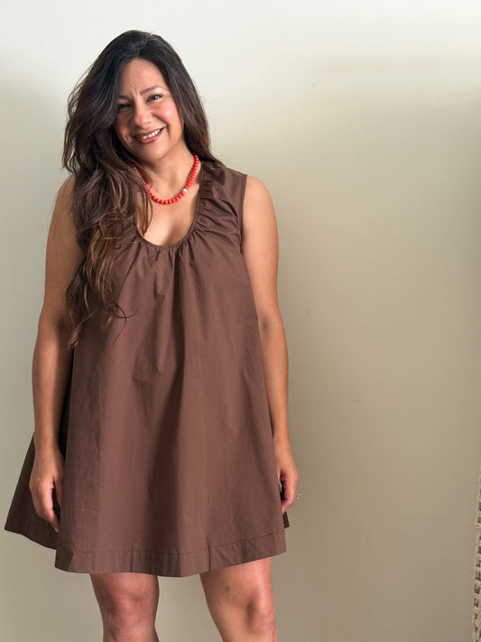 Mini Brown Dress