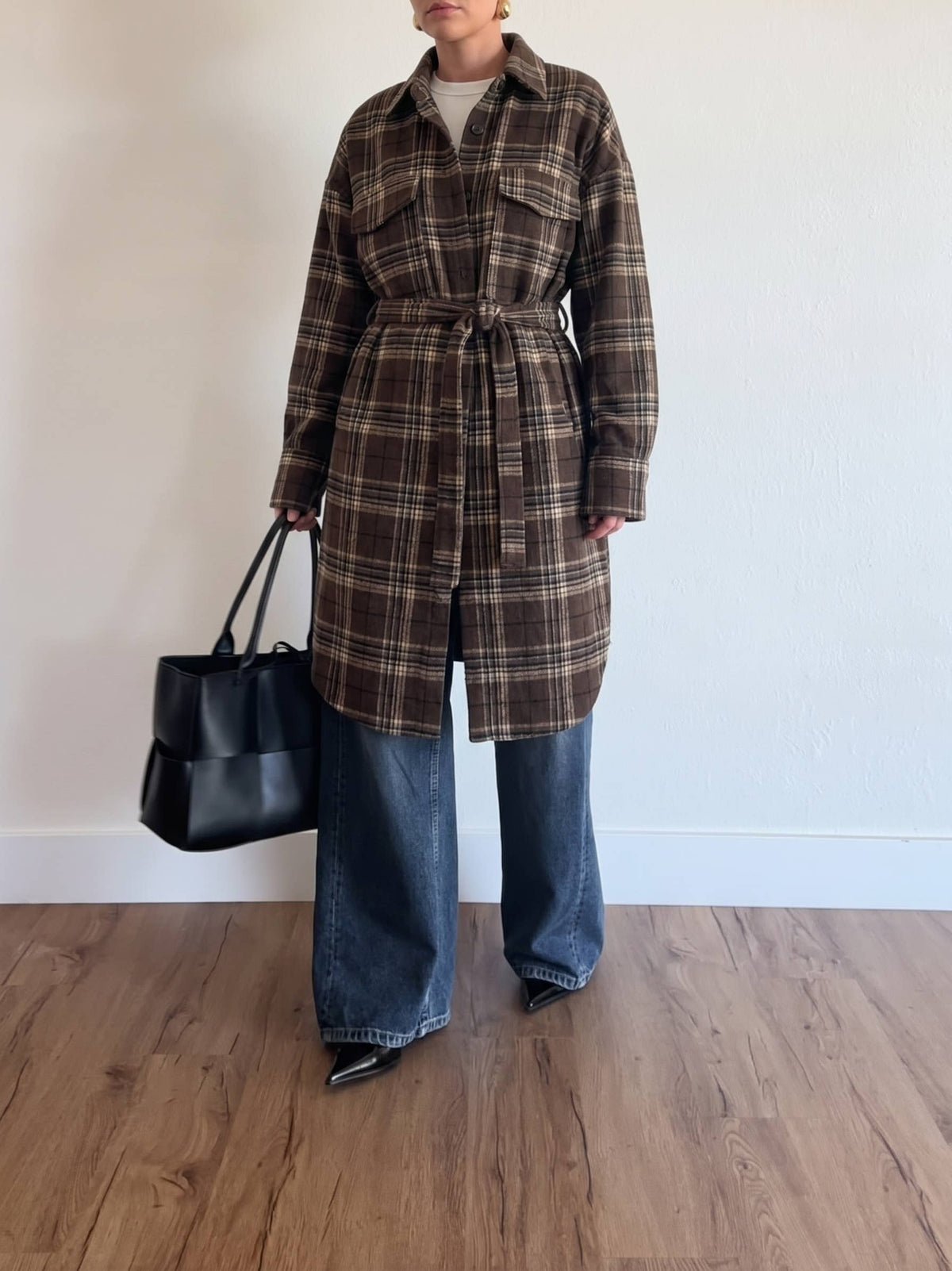 BRUSHED PLAID JACKET