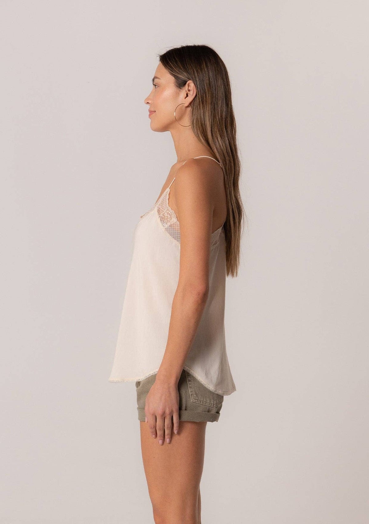 SILKY RACER BACK BLOUSE