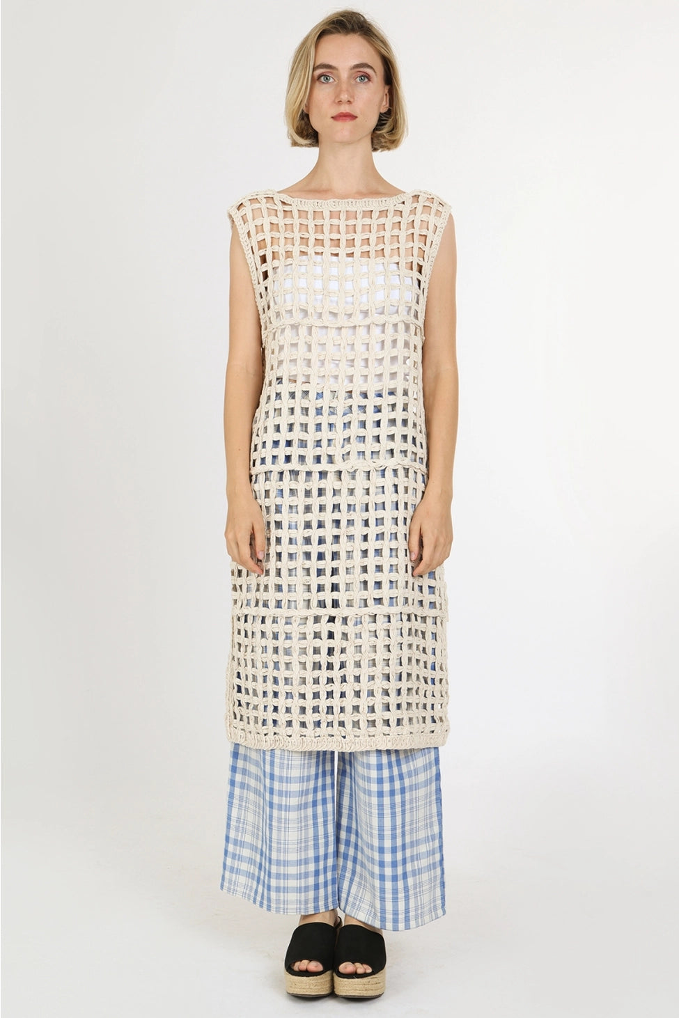 Hallow Cable Knit Dress