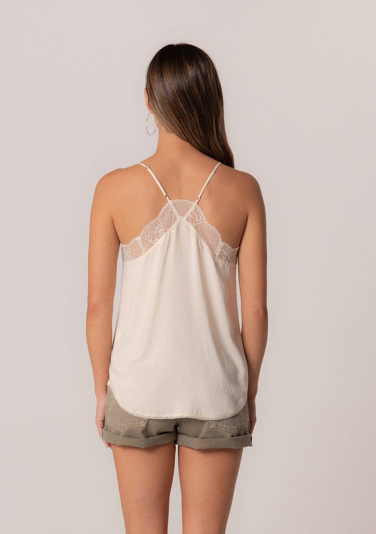 SILKY RACER BACK BLOUSE