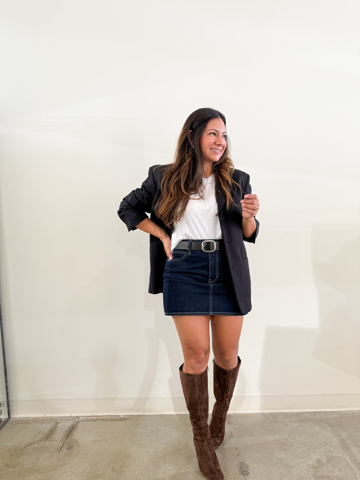 Addie Denim Mini Skirt