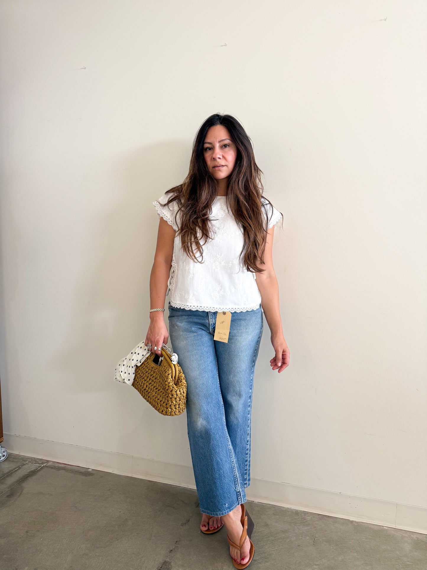 Embroidered Poncho Blouse