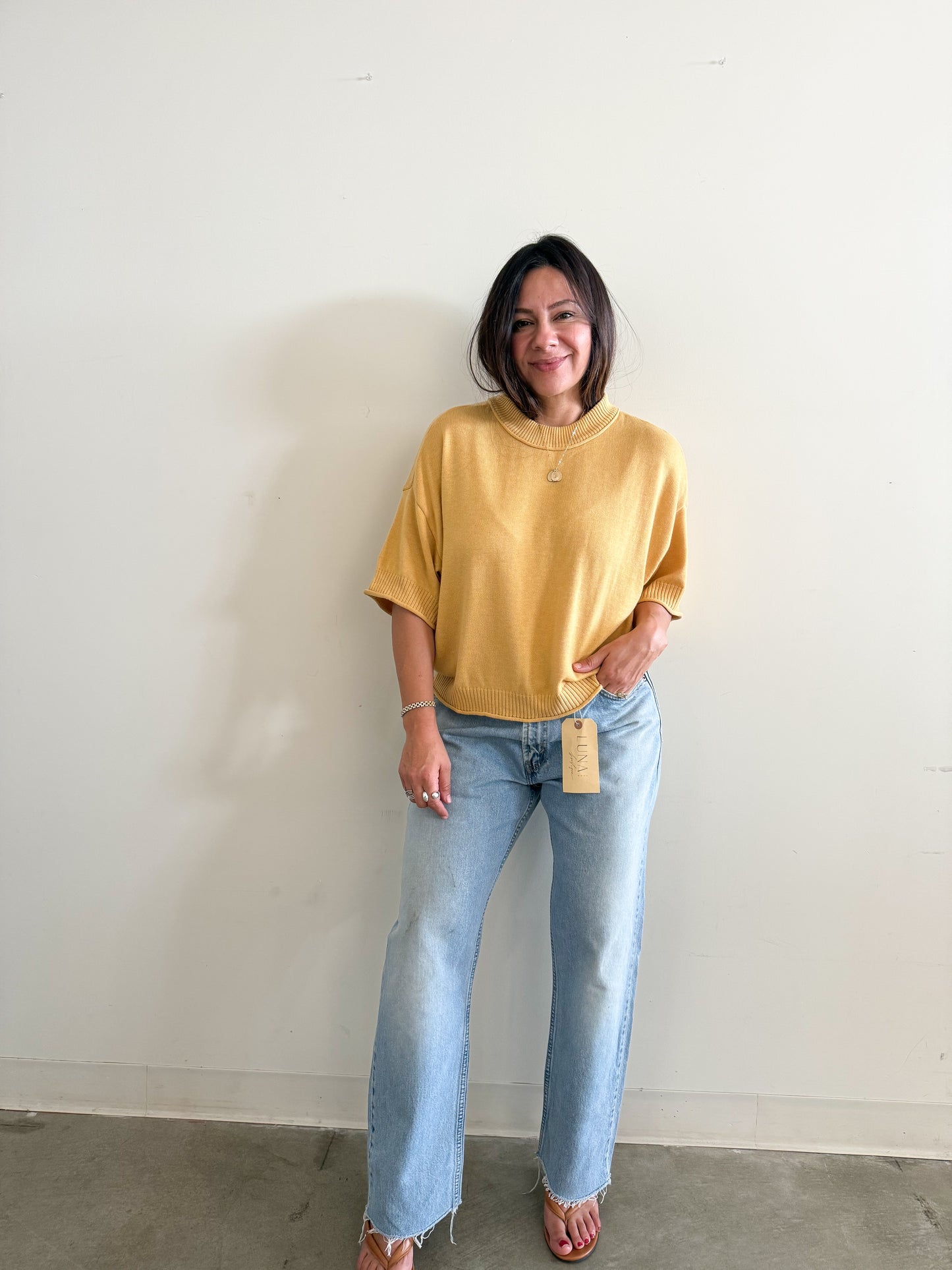 Knit Round Neck Top