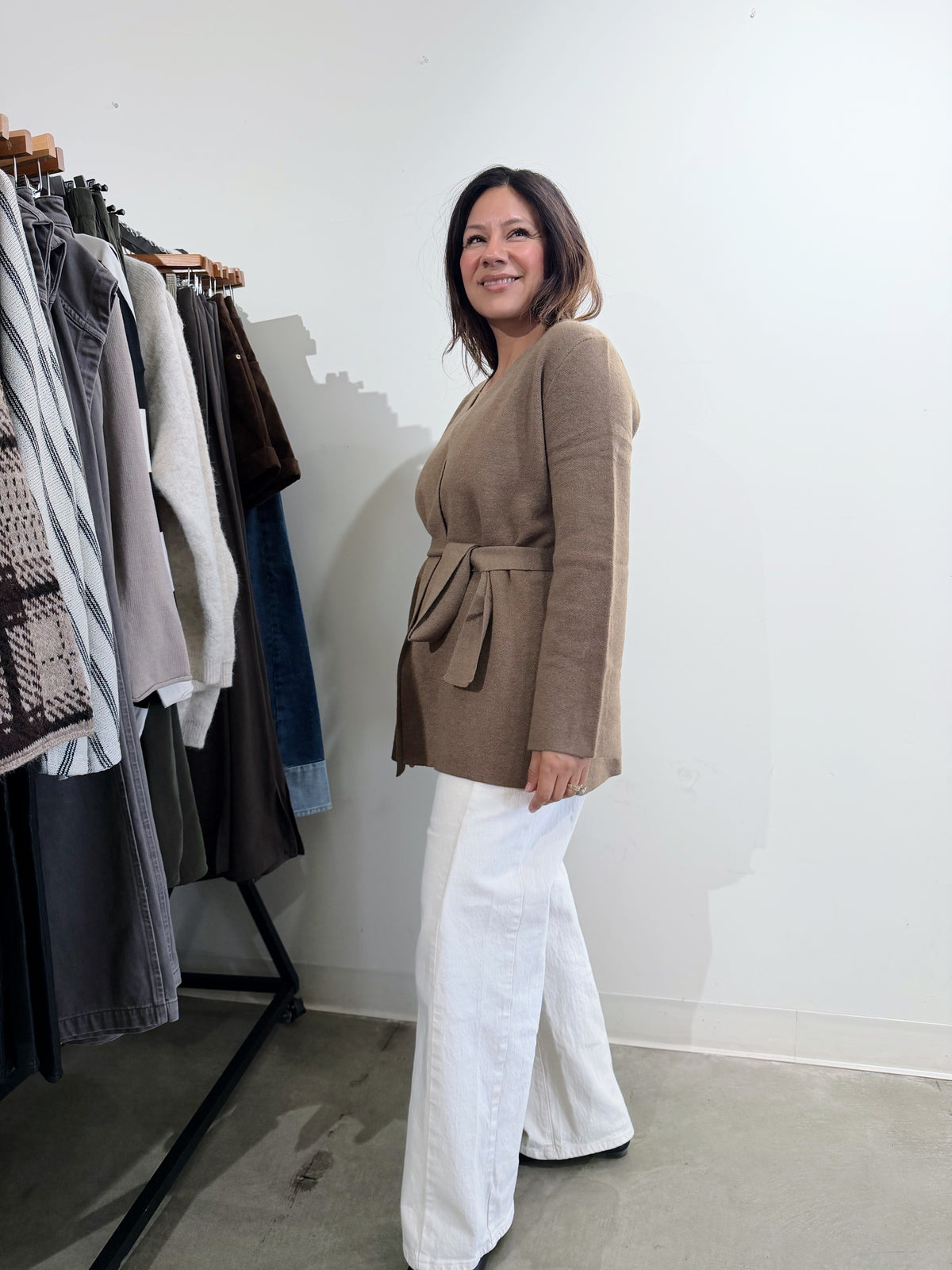LAKE WRAP SWEATER