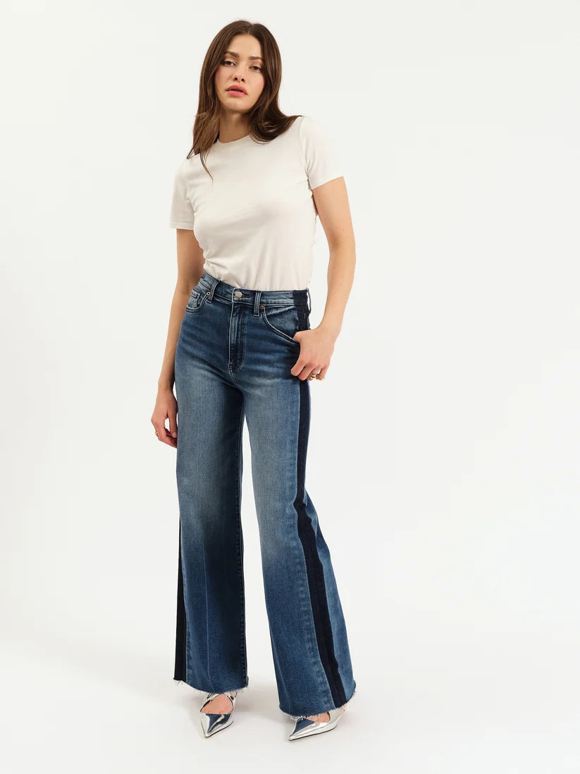 FAR OUT HIGH RISE TUXEDO BY DAZE DENIM