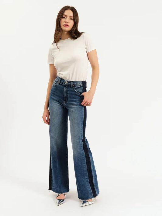 FAR OUT HIGH RISE TUXEDO BY DAZE DENIM