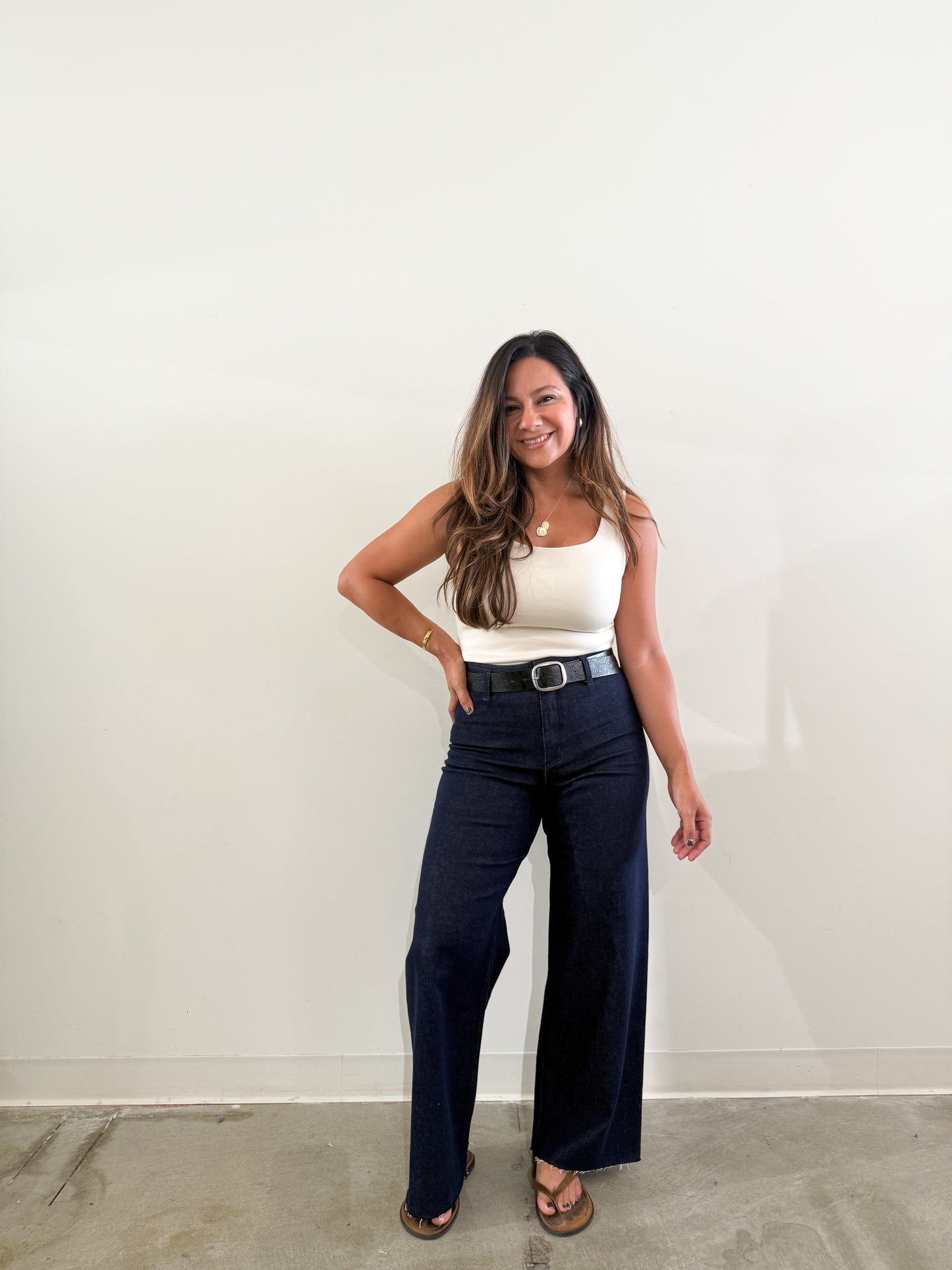 Davi Straight Wide Leg Pants