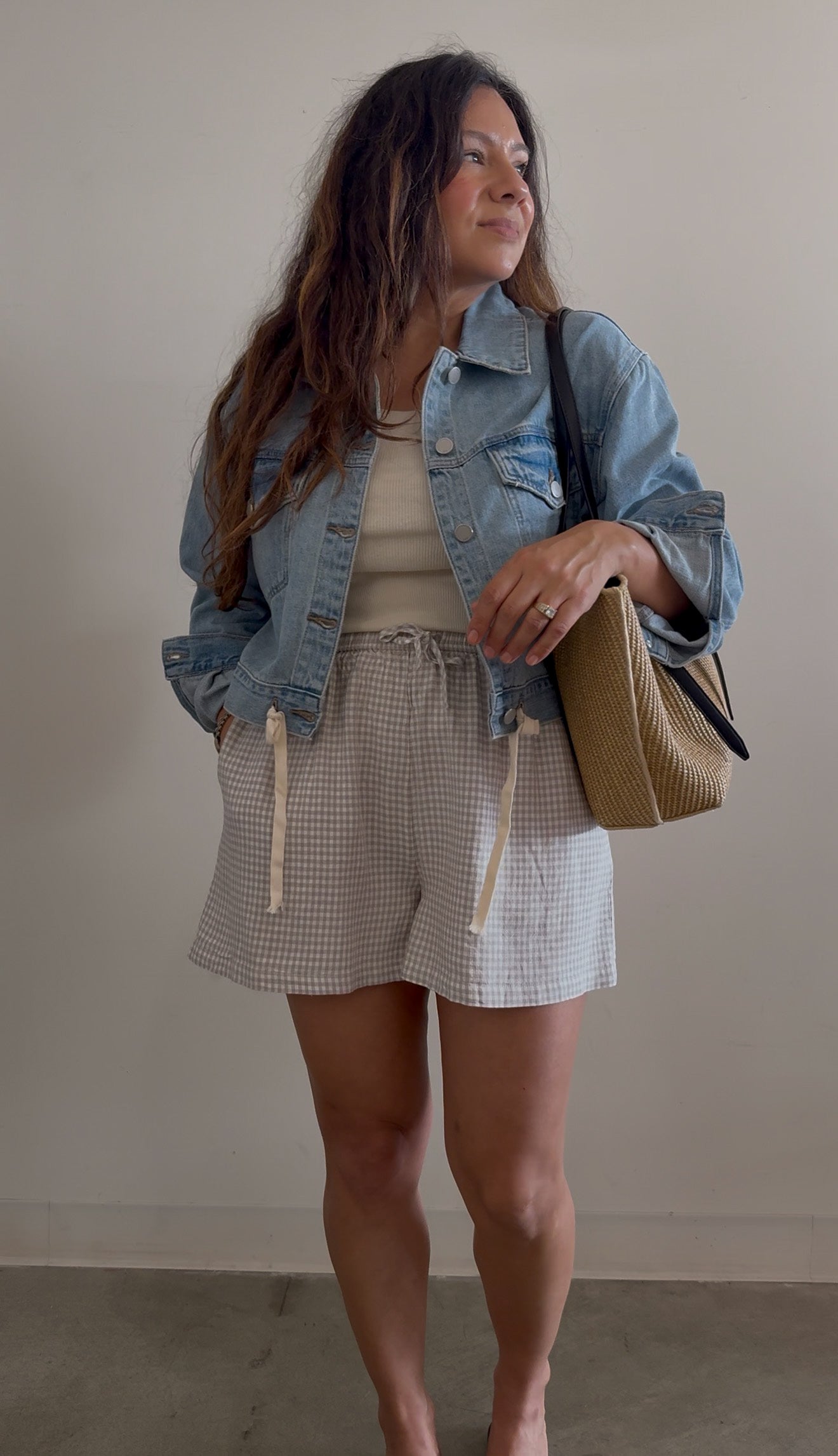 Tied Waist Denim Jacket